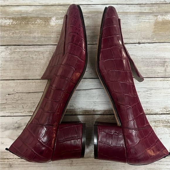 Boden Carina Croc Block Heel Loafers - Picture 7 of 12